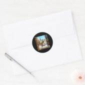 Havana Cuba Fine Art - Nationale Hoofdstad Ronde Sticker (Envelop)