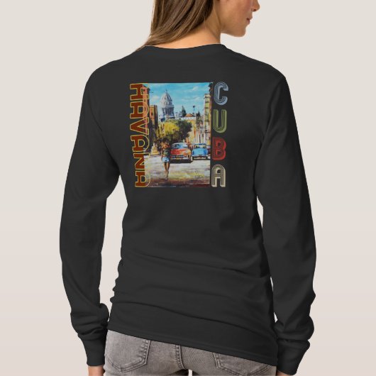 Havana Cuba Fine Art - Nationale Hoofdstad T-shirt (Achterkant)