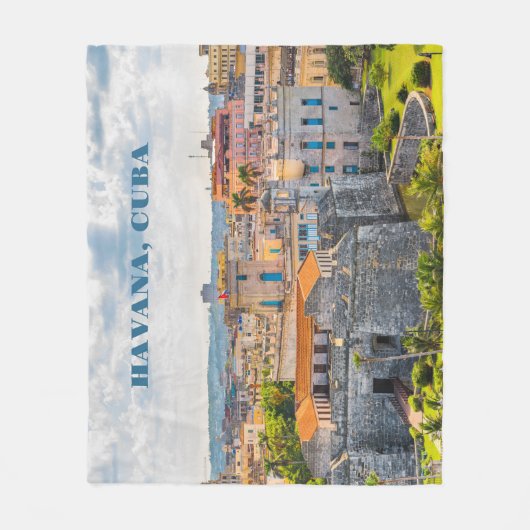 Havana CUBA Fleece Deken (Voorkant)