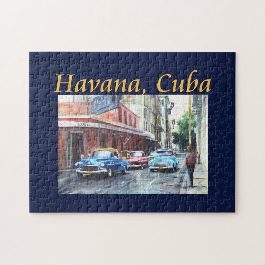 Havana Cuba Floridita Kunst Legpuzzel (Horizontaal)