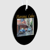 Havana Cuba Floridita Kunst Ornament (voorkant)