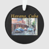 Havana Cuba Floridita Kunst Ornament (voorkant)