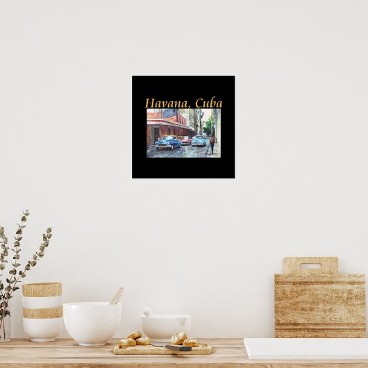 Havana Cuba Floridita Kunst Poster (Keuken)