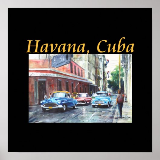 Havana Cuba Floridita Kunst Poster (Voorkant)