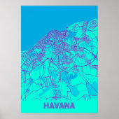 Havana - Cuba Galaxy City Map Poster (Voorkant)