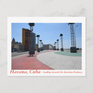 Havana Cuba geconfronteerd met Amerikaanse ambassa Briefkaart