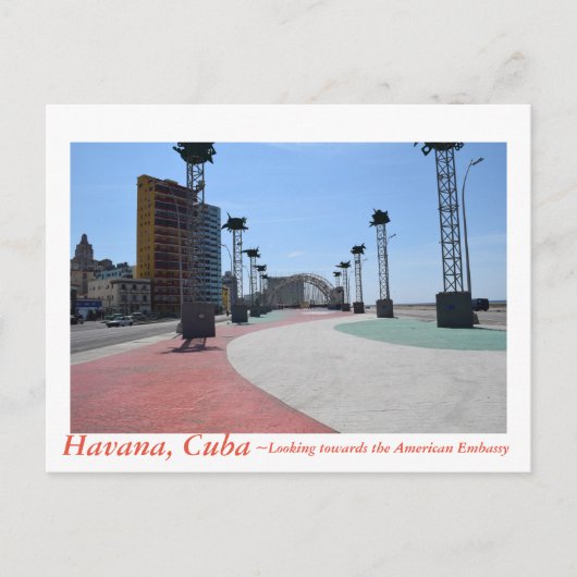 Havana Cuba geconfronteerd met Amerikaanse ambassa Briefkaart (Voorkant)