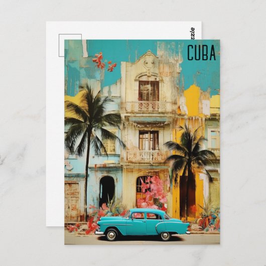 Havana Cuba Gemengde Media Reizen Briefkaart (Voorkant / Achterkant)