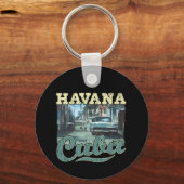 Havana Cuba Graffiti Street Art: Love Habana Sleutelhanger (Voorkant)