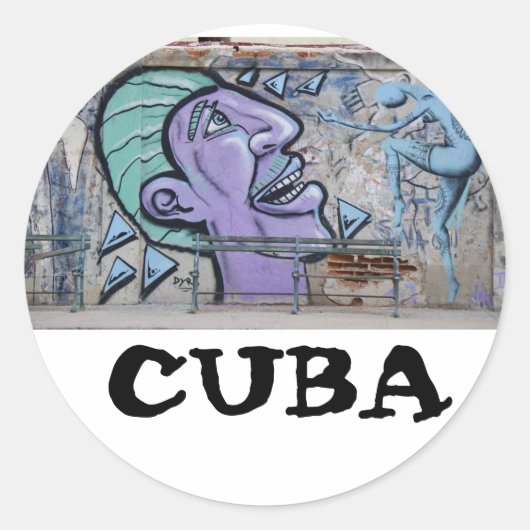 Havana Cuba Graffitti sticker (Voorkant)