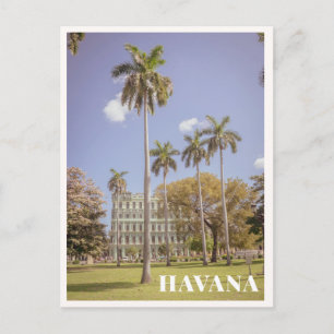 Havana Cuba Groene Palmbomen & Architectuur Briefkaart