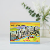 Havana Cuba Groet Ansichtkaart Briefkaart (Staand voorkant)