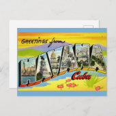 Havana Cuba Groeten Ansichtkaart Briefkaart (Voorkant / Achterkant)