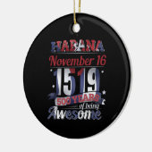 Havana Cuba - Habana 500 jaar Geweldige Keramisch Ornament (Links)