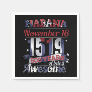 Havana Cuba - Habana 500 jaar Geweldige Servet