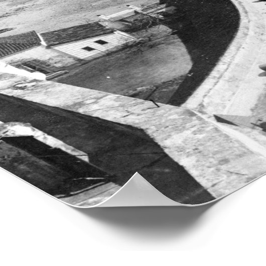 Havana, Cuba Harbour met een deel van Morro Castle Poster (Hoek)