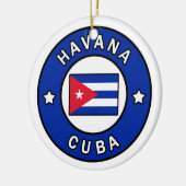 Havana Cuba Keramisch Ornament (Links)