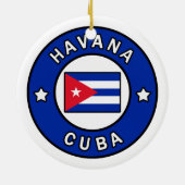 Havana Cuba Keramisch Ornament (Achterkant)