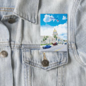 Havana, Cuba - Klassieke Vintage Soul Button (Insitu)