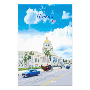 Havana, Cuba - Klassieke Vintage Soul Foto Afdruk