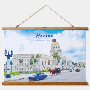Havana, Cuba - Klassieke Vintage Soul Hangend Wandkleed
