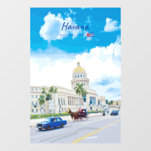 Havana, Cuba - Klassieke Vintage Soul Raamsticker