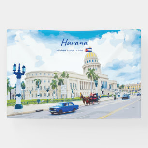 Havana, Cuba - Klassieke Vintage Soul Spandoek