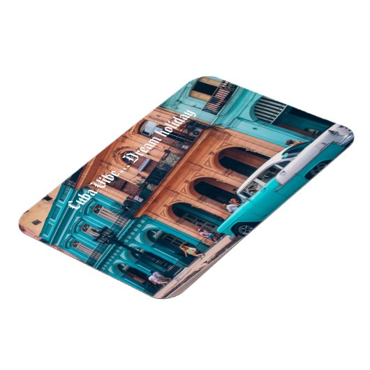Havana Cuba  kleurrijke auto 'Cuba vibe' Magneet (Linkerzijde)