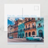 Havana Cuba Kleurrijke 'Cuba vibe' Briefkaart (Voorkant / Achterkant)