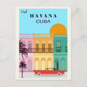 Havana Cuba Kleurrijke Reizen Briefkaart (Voorkant)