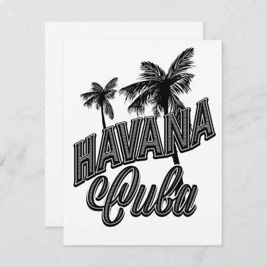 Havana Cuba  letterkunst. (Voorkant / Achterkant)