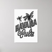 Havana Cuba letterkunst. Canvas Afdruk (Voorkant)