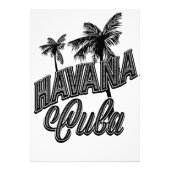 Havana Cuba  letterkunst. Foto Afdruk (Voorkant)