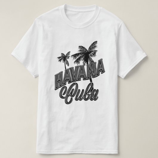 Havana Cuba  letterkunst. T-shirt (Design voorkant)
