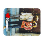 Havana Cuba-Mannen in de traditionele dress Magneet (Horizontaal)