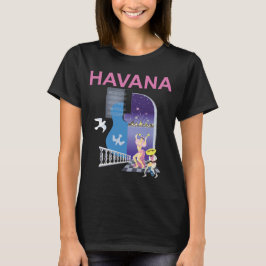 Havana Cuba Nacht Retro Reis T-Shirt