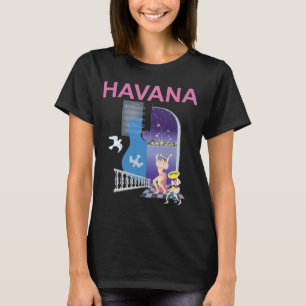 Havana Cuba Nacht Retro Reis T-Shirt
