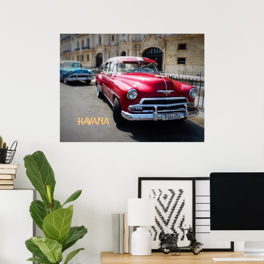 HAVANA CUBA POSTER (Thuiskantoor)