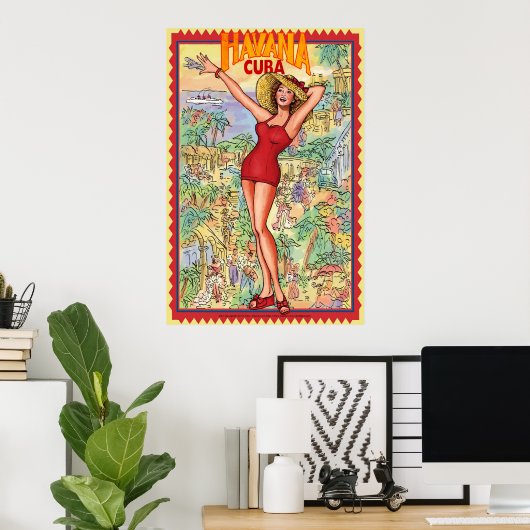 havana cuba poster (Thuiskantoor)