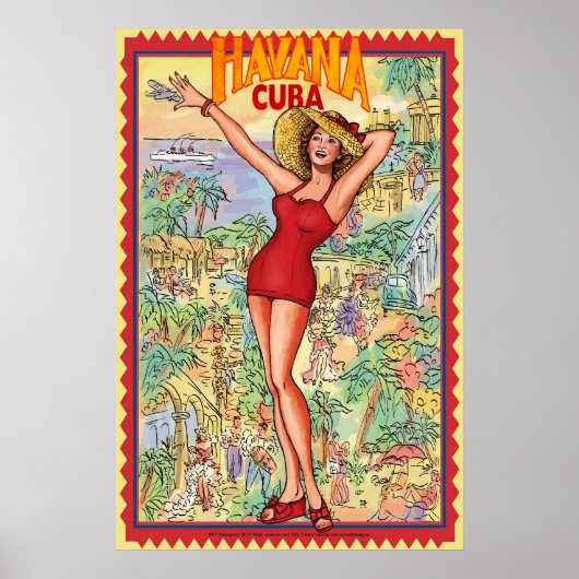havana cuba poster (Voorkant)