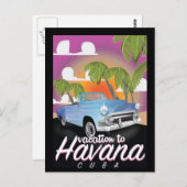 Havana, Cuba Poster auto-vakantie Briefkaart (Voorkant / Achterkant)