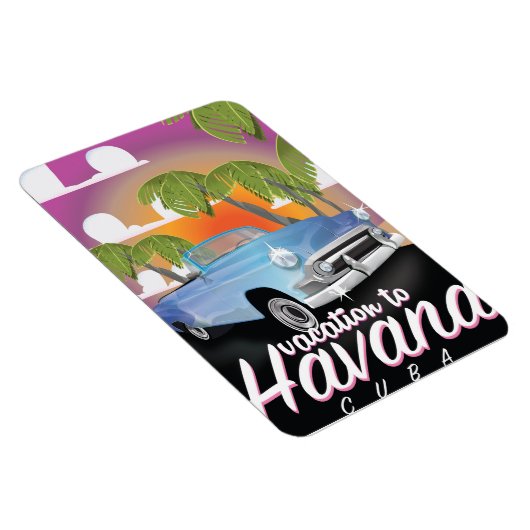 Havana, Cuba  Poster auto-vakantie Magneet (Rechterzijde)
