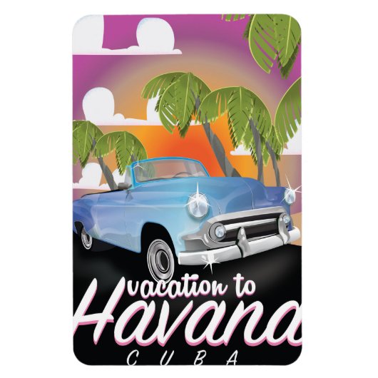 Havana, Cuba  Poster auto-vakantie Magneet (Verticaal)