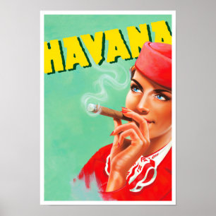 Havana Cuba — poster van oudsher reizen
