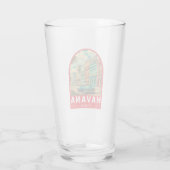 Havana Cuba Reis Kunst Embleem Glas (Achterkant)