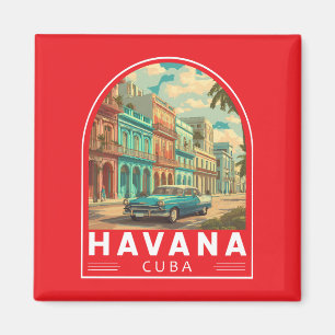 Havana Cuba Reis Kunst Embleem Magneet