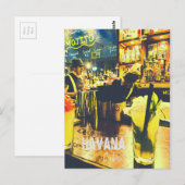 Havana Cuba reisdruk Mojito bar Briefkaart (Voorkant / Achterkant)