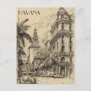 Havana Cuba Reizen Briefkaart