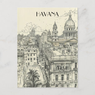 Havana Cuba Reizen Briefkaart