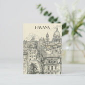 Havana Cuba Reizen Briefkaart (Staand voorkant)